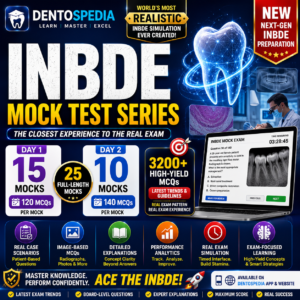🚀🦷 DENTOSPEDIA’S ULTIMATE INBDE MOCK TEST SERIES