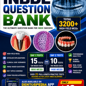 📘🦷 DENTOSPEDIA INBDE QUESTION BANKÂ